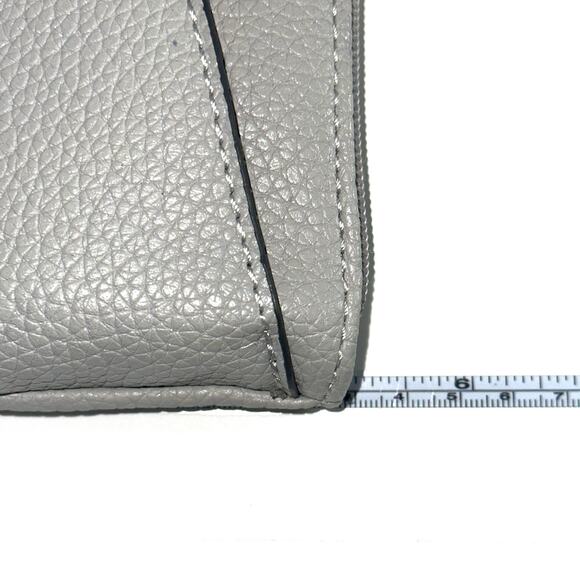 Nine West Sierra Tote Handbag with Matching Wallet Gray Navy Leather Purse NWT - Picture 16 of 16